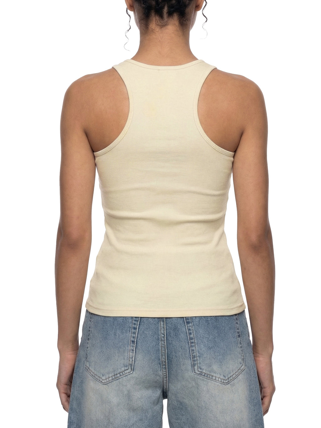BRACE Slim Fit Ribbed Racerback Tank Top