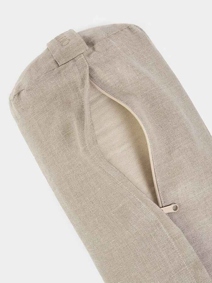 Yoga Studio Organic Buckwheat Linen Meditation Bolster Cushion