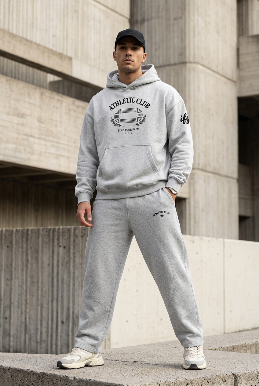 Unisex Oversized Boxy-Fit Fleece Hoodie