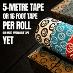 Mammal Tape 5-Metre Rolls - Thumb & Weightlifting Tape (3-Pack / Black / 2.0 Spec)