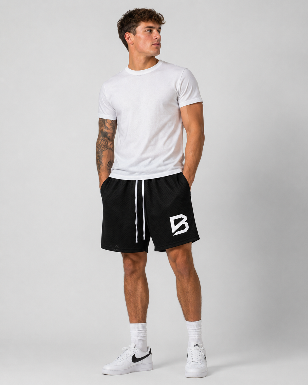Mesh Drawstring Shorts - Lightweight Gym Shorts | BRACE