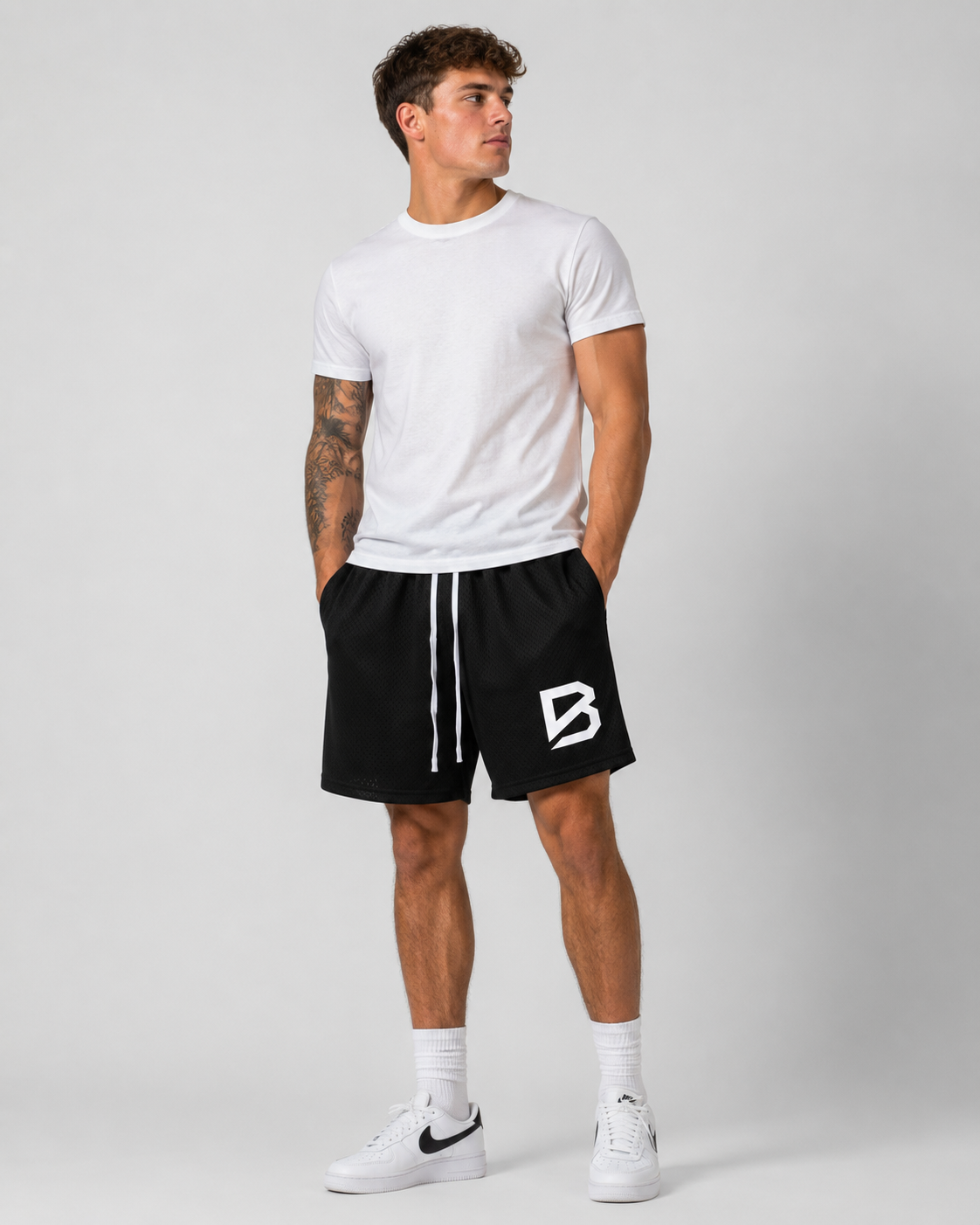 Mesh Drawstring Shorts - Lightweight Gym Shorts | BRACE