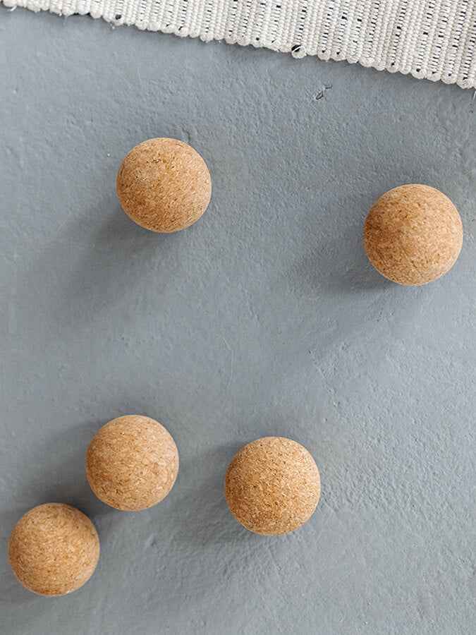 Yoga Studio Cork Unbranded Massage Ball Set of 3 - 4cm, 2 x 6cm