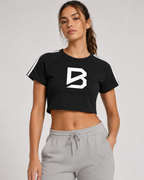 Women's Cooling Performance Crop Top - Taped Gym Crop Top | BRACE