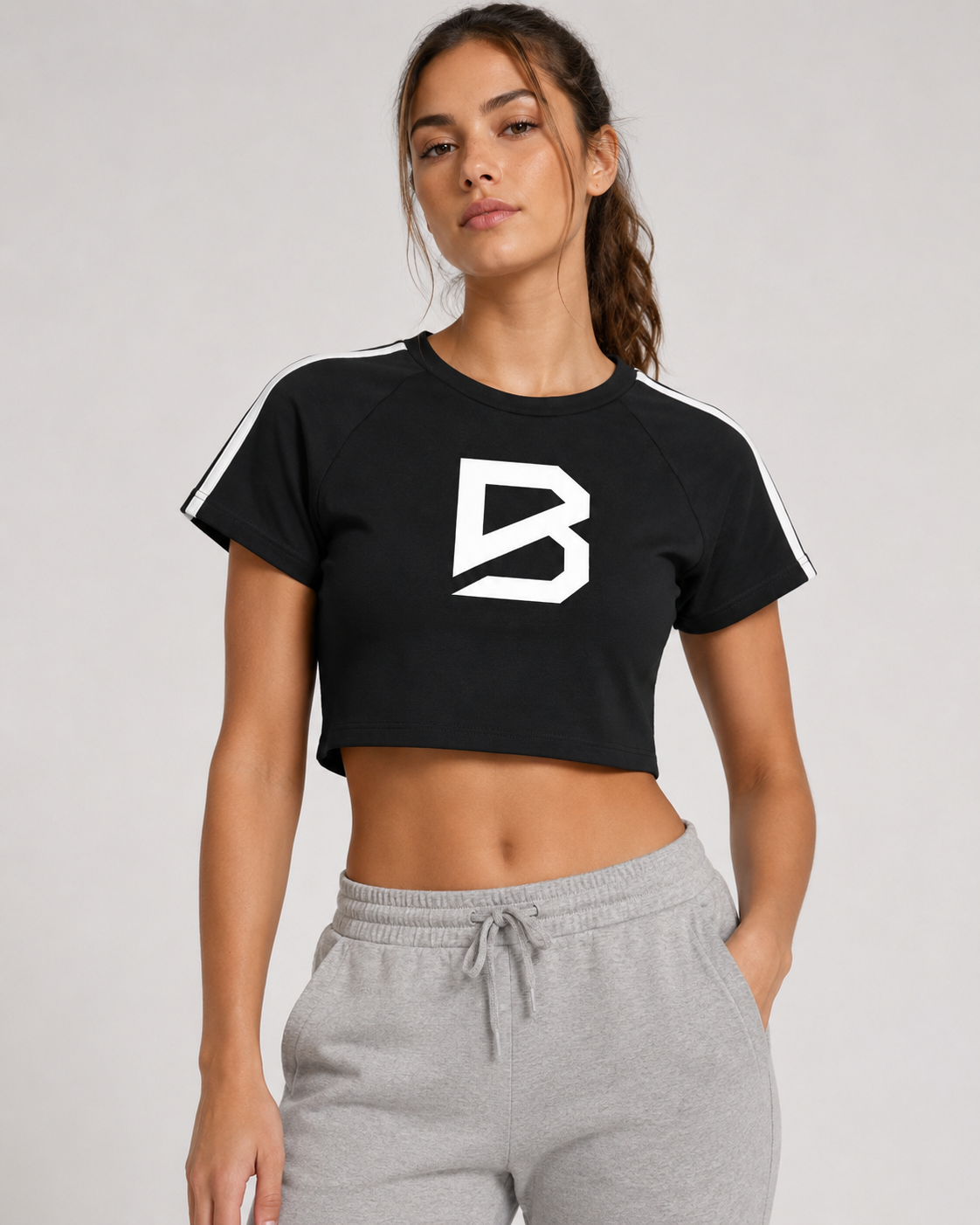 Women's Cooling Performance Crop Top - Taped Gym Crop Top | BRACE