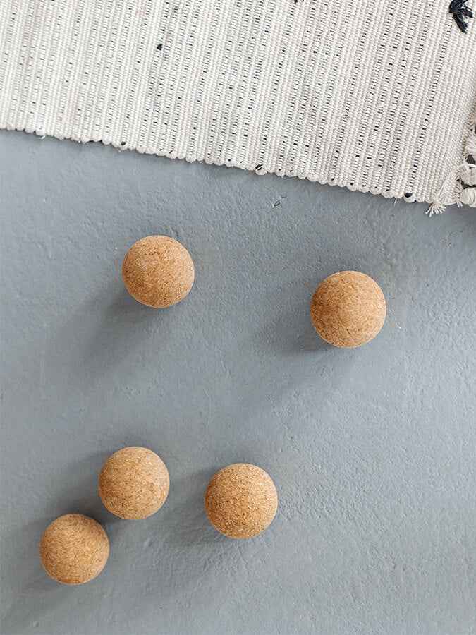 Yoga Studio Cork Unbranded Massage Ball Set of 3 - 4cm, 2 x 6cm