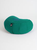 Yoga Studio GOTS Organic Cotton Crescent Lotus Zafu Buckwheat Cushion