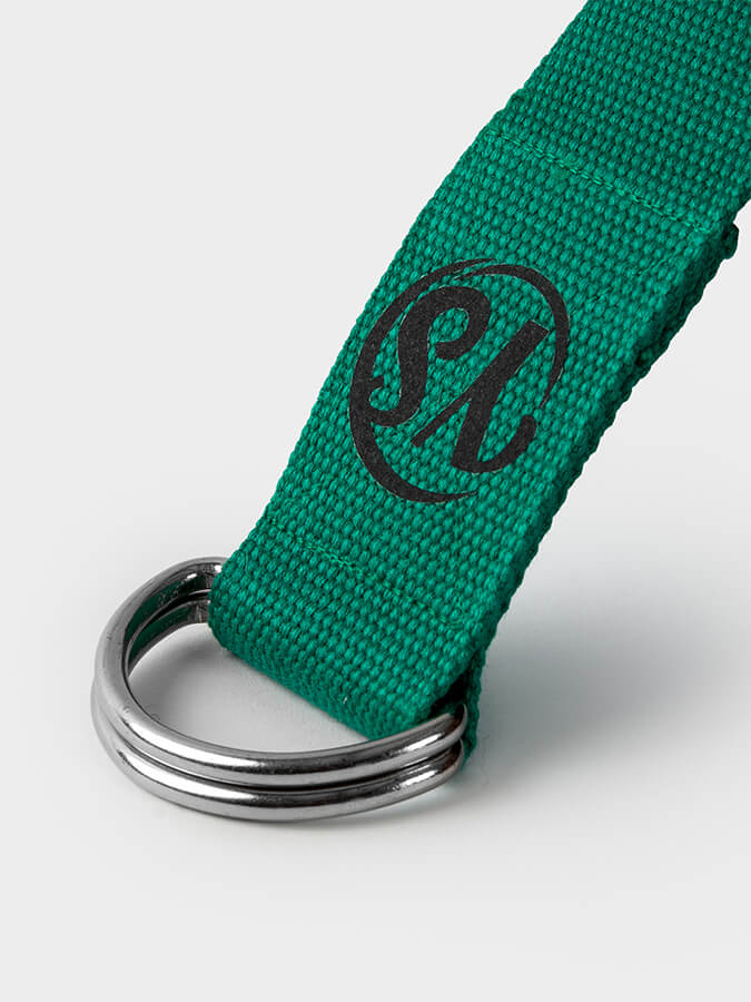 Yoga Studio GOTS Organic Cotton D-Ring 2.5m Yoga Belt Strap