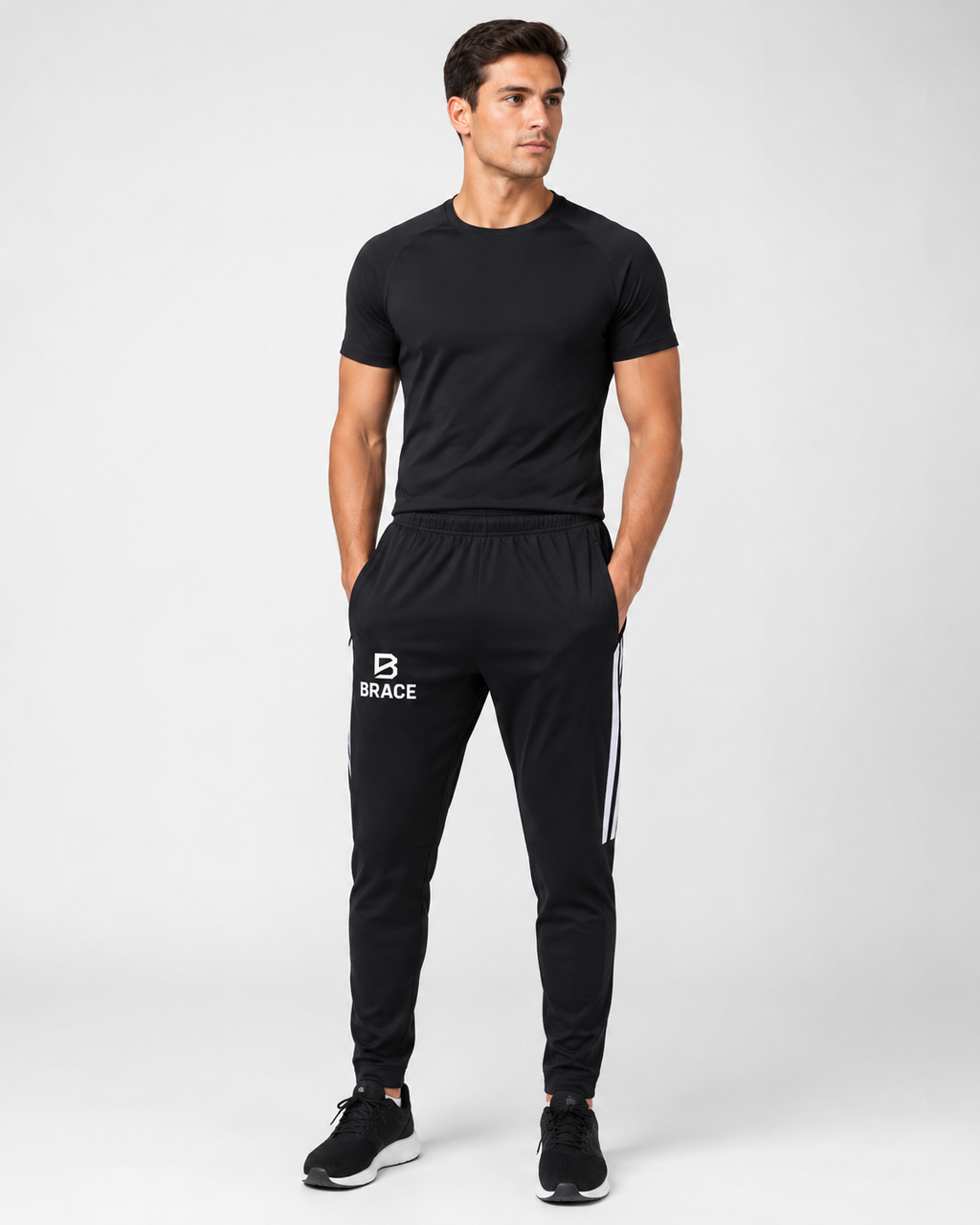 Side Stripe Running Pants - Athletic Track Pants | BRACE