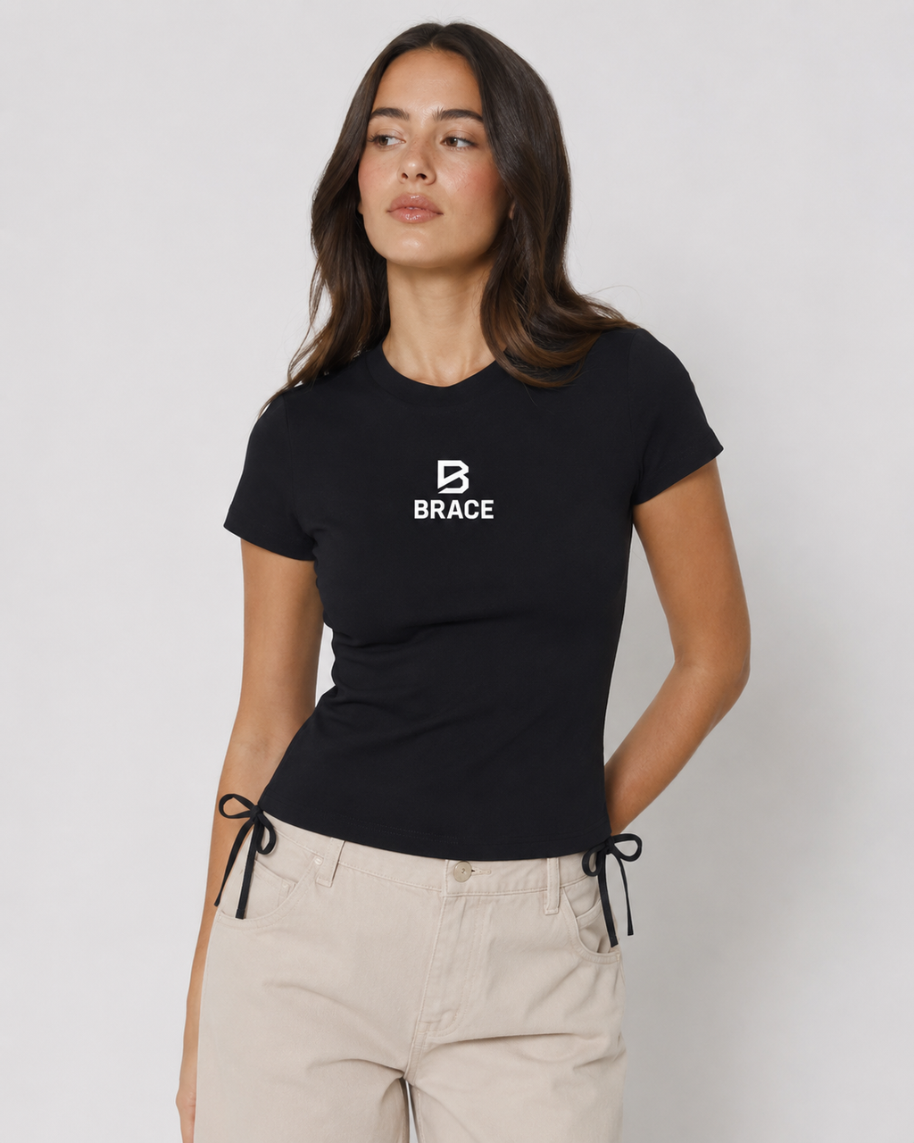 Women's Drawstring T-Shirt - Essential Gym Tee | BRACE