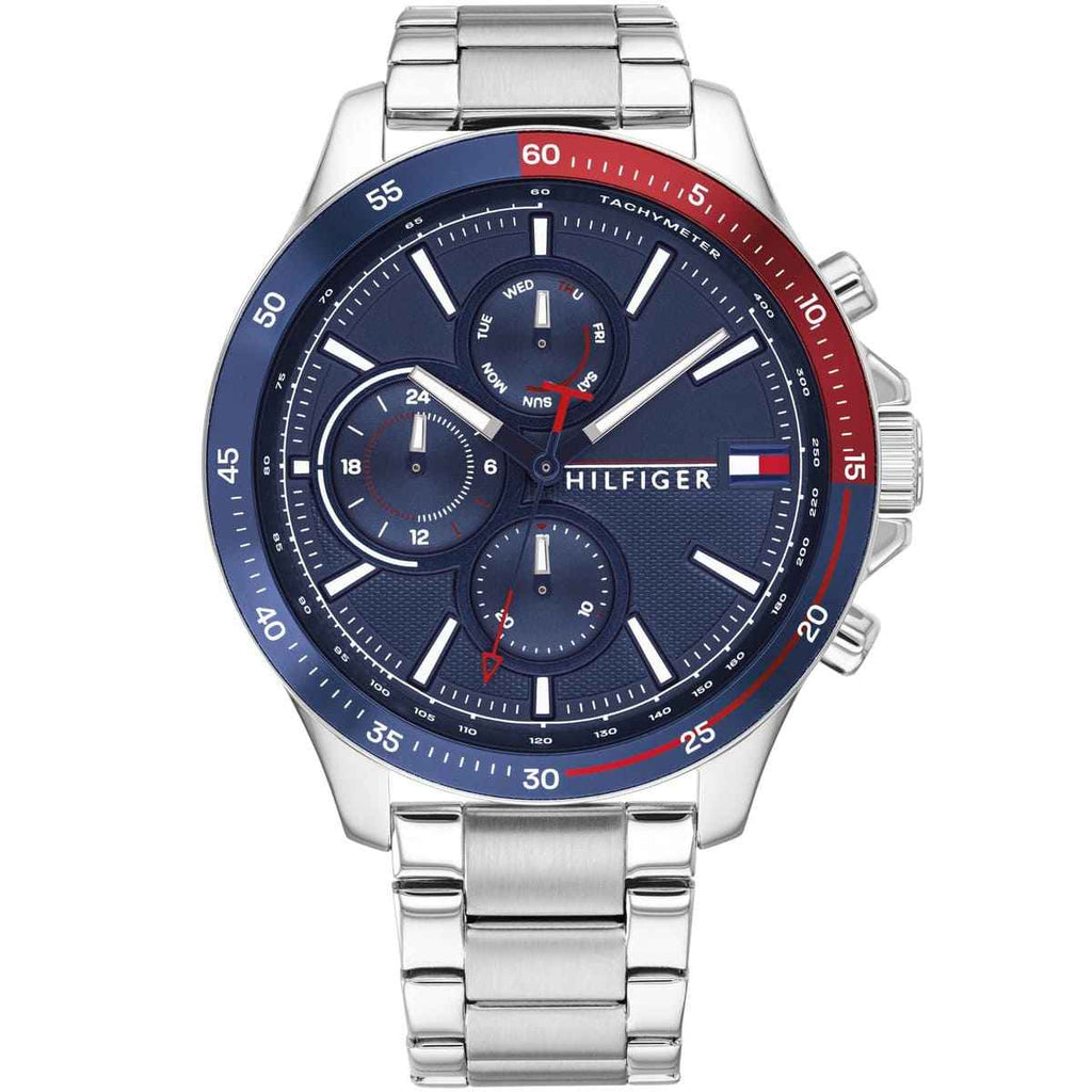 Tommy Hilfiger 1791718 Bank Men's Silver Watch