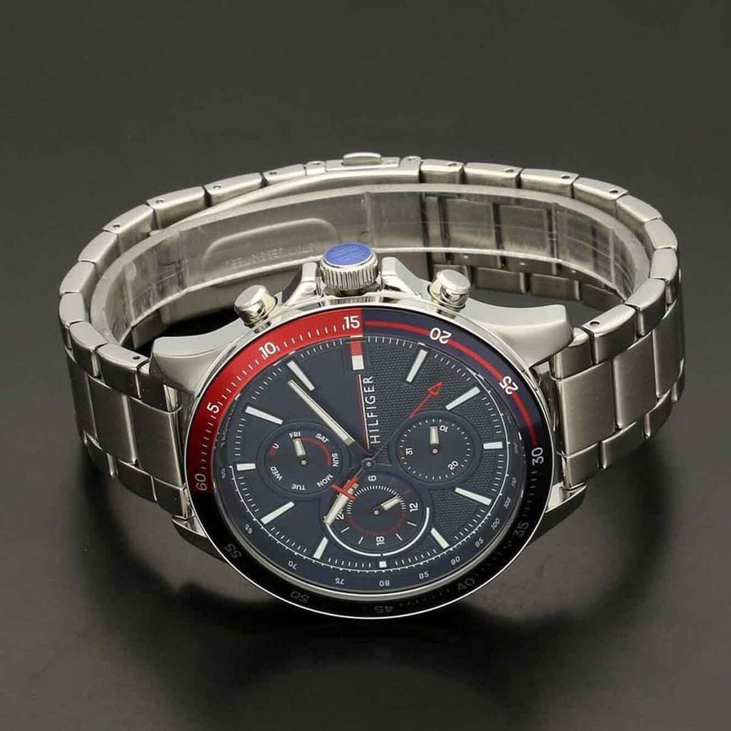 Tommy Hilfiger 1791718 Bank Men's Silver Watch