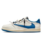 Air Jordan 1 Retro Low OG SP Travis Scott 'Fragment Sail Military Blue'