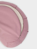 Yoga Studio GOTS Organic Cotton Crescent Lotus Zafu Buckwheat Cushion