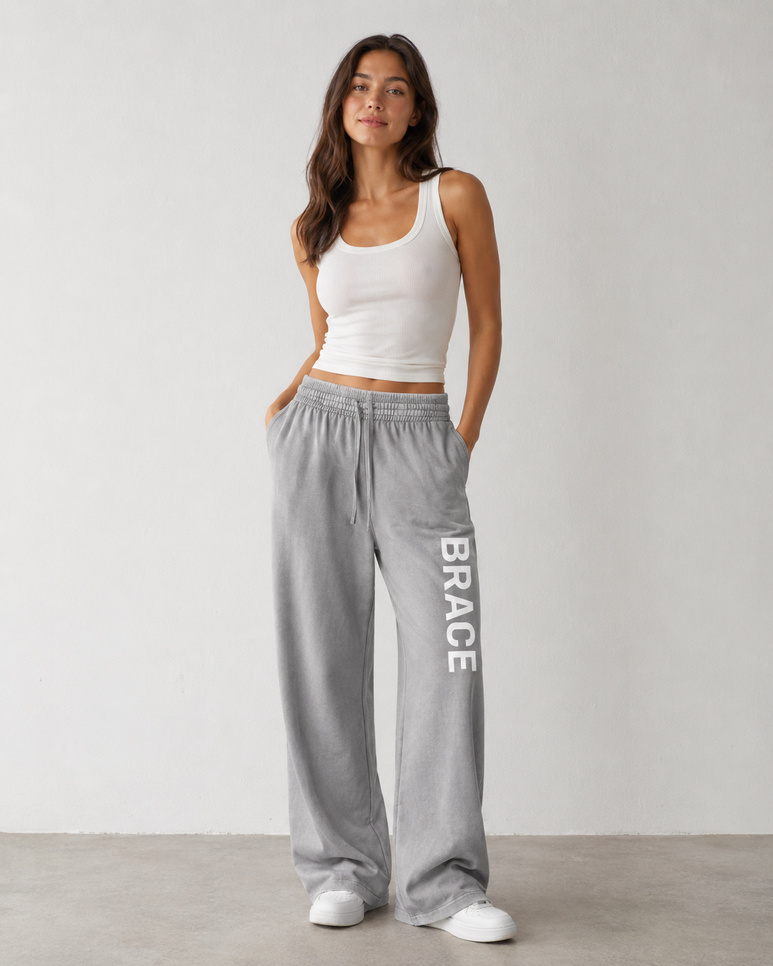 Vintage Washed Waist Pants - Premium Gym Sweatpants | BRACE
