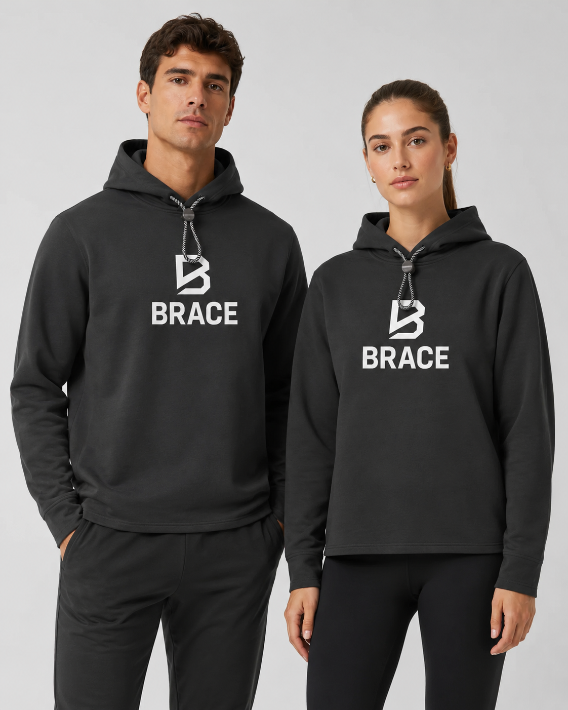 Oversized Fleece Hoodie - Premium Relaxed Fit Gym Hoodie | BRACE